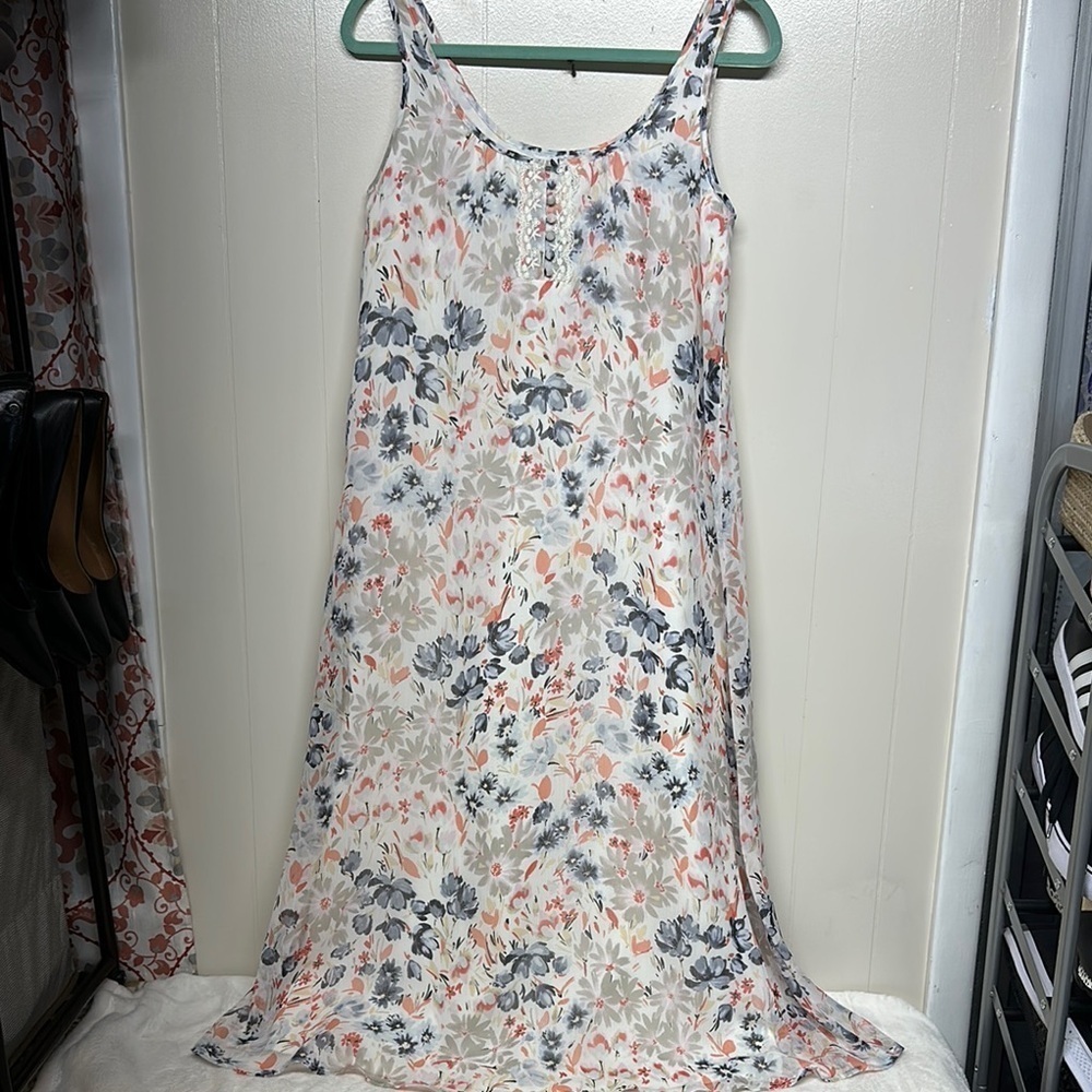 Laura Scott Floral Maxi Dress - Multicolor